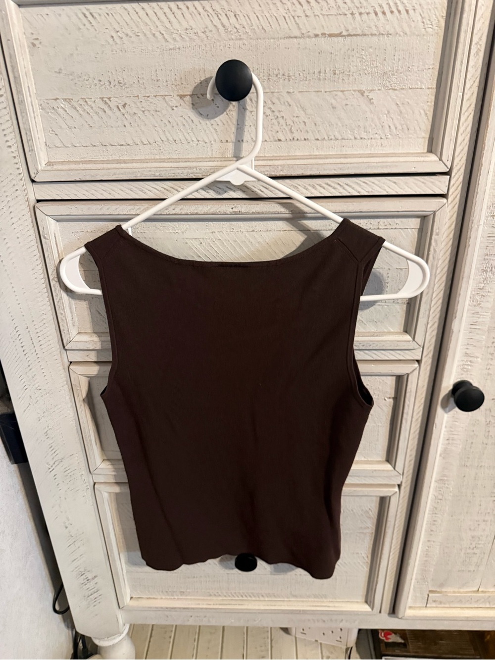 LOFT Dark Brown Sleeveless Tank Top